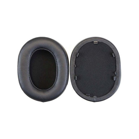 Náhradní Náušníky pro Sony WH-1000XM5, Paměťová pěna + PU kůže, Černé, 1 pár