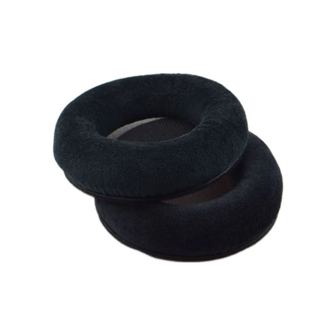 Náhradní Náušníky pro AKG K702, Paměťová pěna + Semiš, Černé, 1 pár