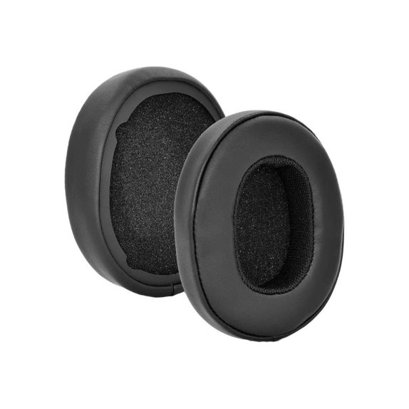 Náhradní Náušníky pro Skullcandy Hesh 3.0, Crusher, Paměťová pěna + PU kůže, Černé, 1 pár