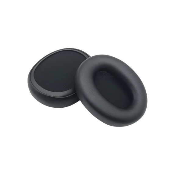 Náhradní Náušníky pro Skullcandy Crusher ANC 2, Paměťová pěna + PU kůže, Černé, 1 pár