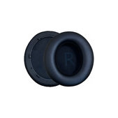 Náhradní Náušníky pro Anker Soundcore Life Q45, Paměťová pěna + PU kůže, Černé, 1 pár