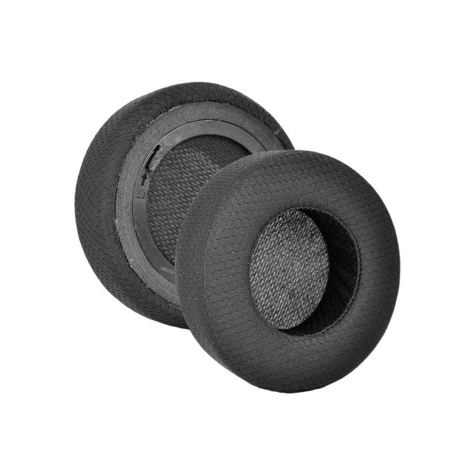 Náhradní Náušníky pro Corsair Virtuoso RGB, Paměťová pěna + Látkové, Černé, 1 pár