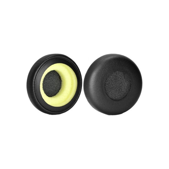 Náhradní Náušníky pro Jabra Evolve 20, 30, 40, PU kůže, Černé, 1 pár
