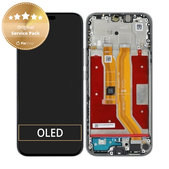 Honor 400 Lite - LCD Displej + Dotykové Sklo + Rám (Velvet Grey) - 0235ANTG Genuine Service Pack