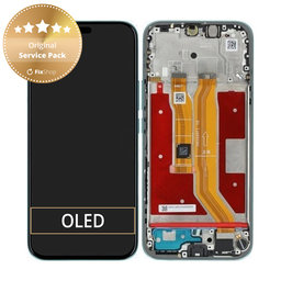 Honor 400 Lite - LCD Displej + Dotykové Sklo + Rám (Marrs Green) - 0235ANTH Genuine Service Pack