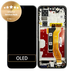 Honor 400 Pro - LCD Displej + Dotykové Sklo + Rám (Lunar Grey) - 0235APLD Genuine Service Pack