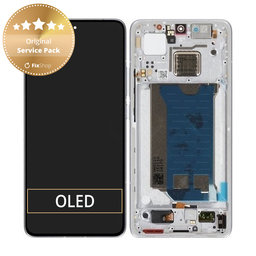 Xiaomi Poco F7 Pro 5G - LCD Displej + Dotykové Sklo + Rám (Silver) - 56002200O1100 Genuine Service Pack