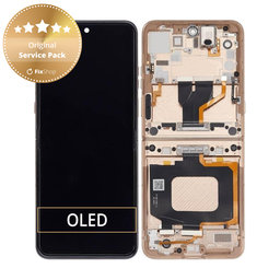 Motorola Razr 60 Ultra - LCD Displej + Dotykové Sklo + Rám (Mountain Trail) - 5D68C29812 Genuine Service Pack