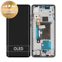 Motorola Edge 60 Fusion - LCD Displej + Dotykové Sklo + Rám (Slipstream) - 5D68C29878 Genuine Service Pack