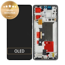Motorola Edge 60 Pro - LCD Displej + Dotykové Sklo + Rám (Shadow) - 5D68C30045 Genuine Service Pack