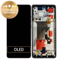 Motorola Edge 60 Pro - LCD Displej + Dotykové Sklo + Rám (Sparkling Grape) - 5D68C30047 Genuine Service Pack
