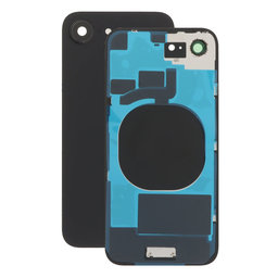 Apple iPhone 16e - Sklo Zadního Housingu + Sklíčko Kamery (Black)