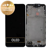 Samsung Galaxy A17 A176B - LCD Displej + Dotykové Sklo + Rám (Black) - GH82-38045A Genuine Service Pack