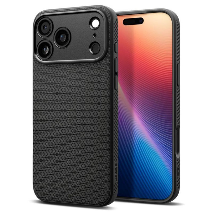 Spigen - Pouzdro Liquid Air pro iPhone 17 Pro, Matte Black