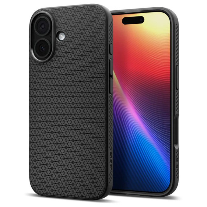 Spigen - Pouzdro Liquid Air pro iPhone 17, Matte Black
