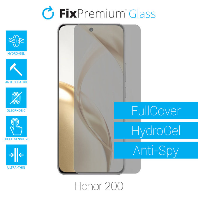 FixPremium HydroGel Anti-Spy - Ochranná Fólie pro Honor 200