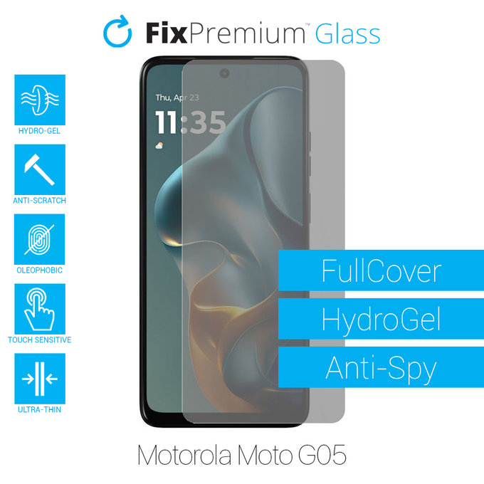 FixPremium HydroGel Anti-Spy - Ochranná Fólie pro Motorola Moto G05