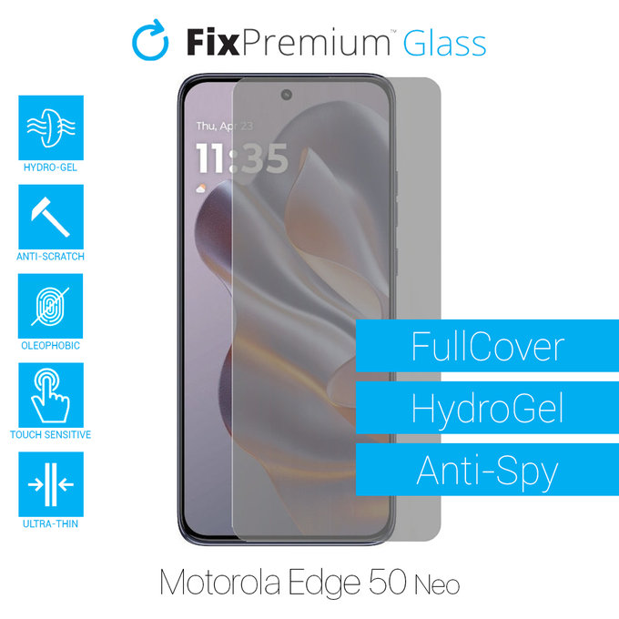 FixPremium HydroGel Anti-Spy - Ochranná Fólie pro Motorola Edge 50 Neo