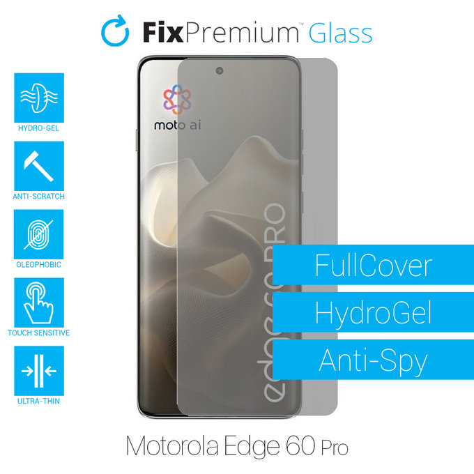 FixPremium HydroGel Anti-Spy - Ochranná Fólie pro Motorola Edge 60 Pro