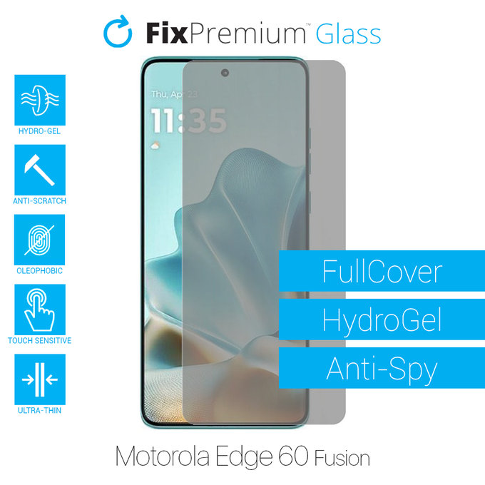 FixPremium HydroGel Anti-Spy - Ochranná Fólie pro Motorola Edge 60 Fusion