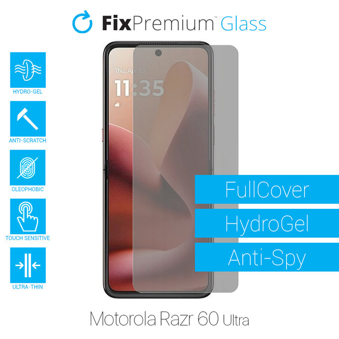 FixPremium HydroGel Anti-Spy - Ochranná Fólie pro Motorola Razr 60 Ultra