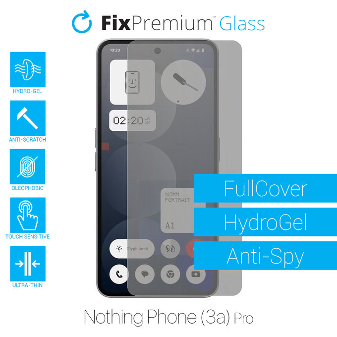 FixPremium HydroGel Anti-Spy - Ochranná Fólie pro Nothing Phone (3a) Pro