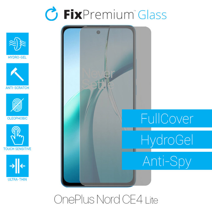 FixPremium HydroGel Anti-Spy - Ochranná Fólie pro OnePlus Nord CE4 Lite