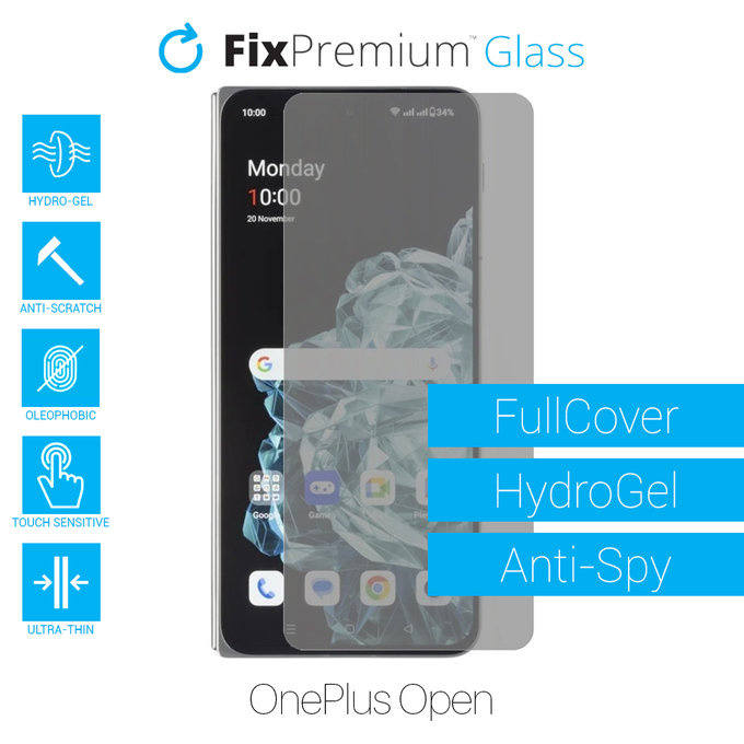 FixPremium HydroGel Anti-Spy - Ochranná Fólie pro OnePlus Open