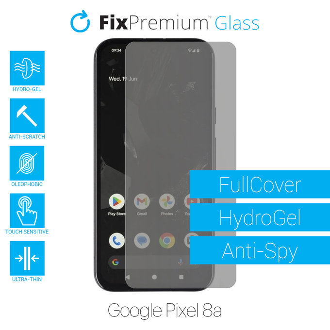 FixPremium HydroGel Anti-Spy - Ochranná Fólie pro Google Pixel 8a