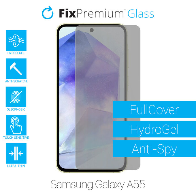 FixPremium HydroGel Anti-Spy - Ochranná Fólie pro Samsung Galaxy A55 A556B