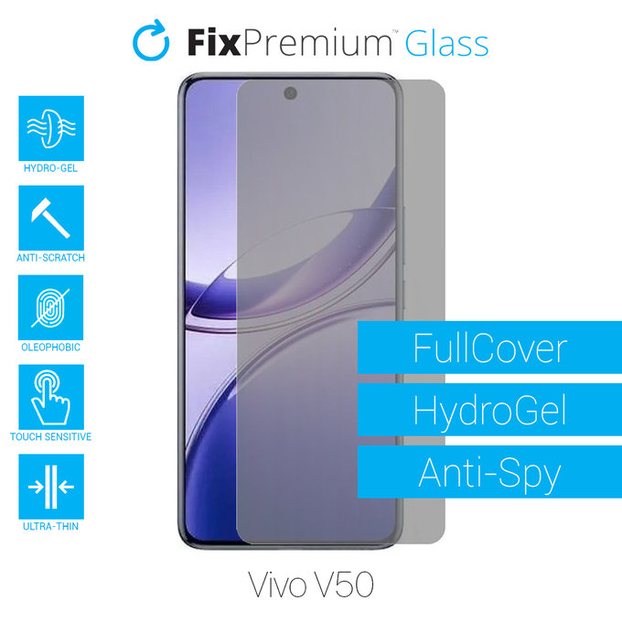 FixPremium HydroGel Anti-Spy - Ochranná Fólie pro Vivo V50