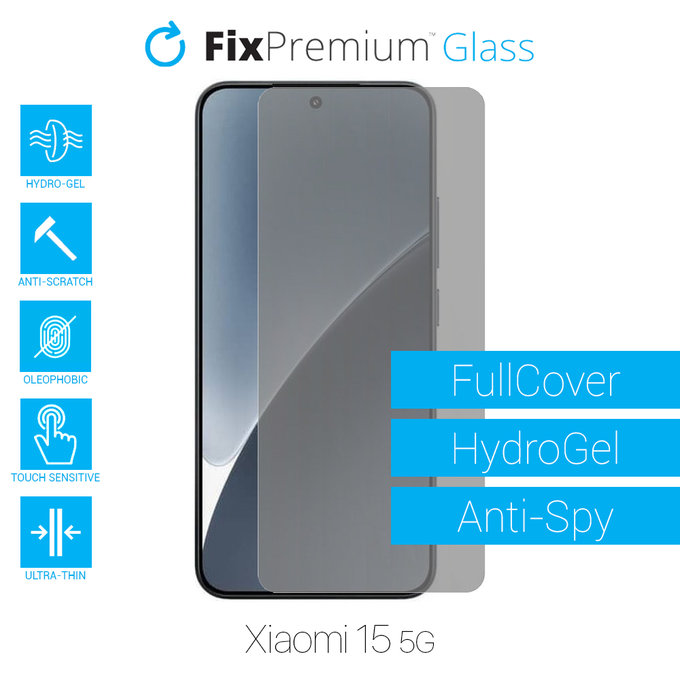 FixPremium HydroGel Anti-Spy - Ochranná Fólie pro Xiaomi 15 5G