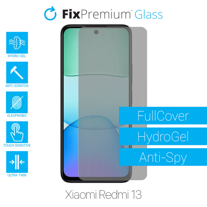 FixPremium HydroGel Anti-Spy - Ochranná Fólie pro Xiaomi Redmi 13
