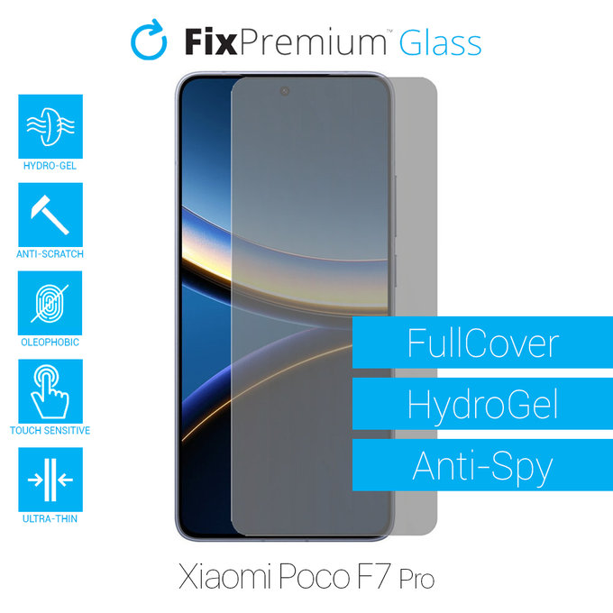 FixPremium HydroGel Anti-Spy - Ochranná Fólie pro Xiaomi Poco F7 Pro