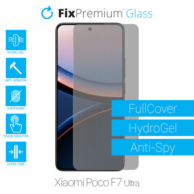 FixPremium HydroGel Anti-Spy - Ochranná Fólie pro Xiaomi Poco F7 Ultra