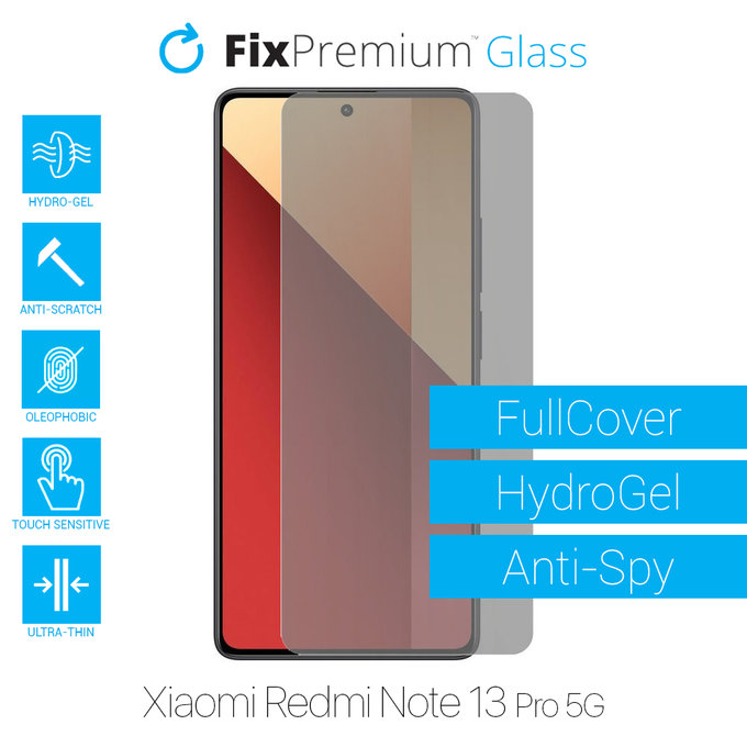 FixPremium HydroGel Anti-Spy - Ochranná Fólie pro Xiaomi Redmi Note 13 Pro 5G 2312DRA50C