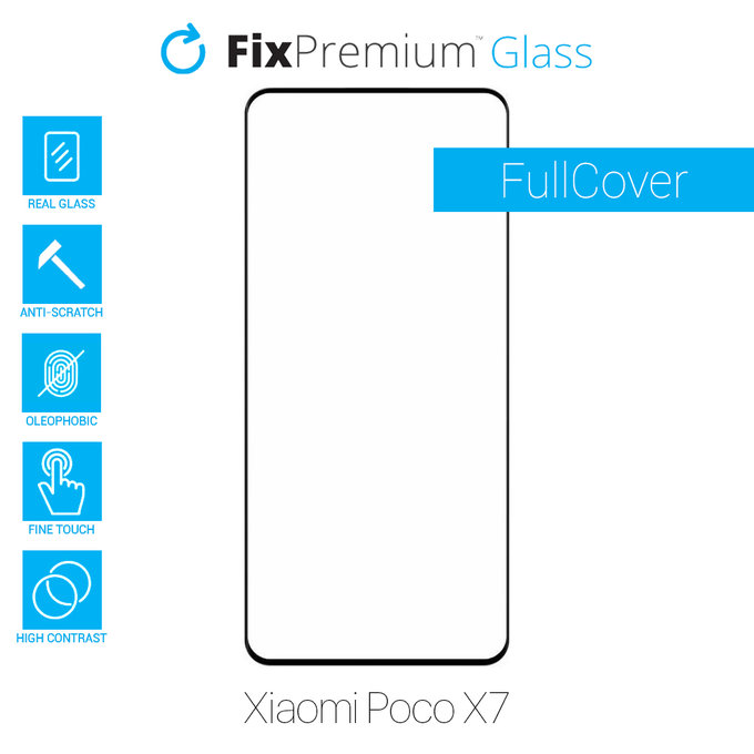 FixPremium FullCover Glass - Tvrzené sklo pro Xiaomi Poco X7