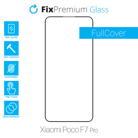 FixPremium FullCover Glass - Tvrzené sklo pro Xiaomi Poco F7 Pro