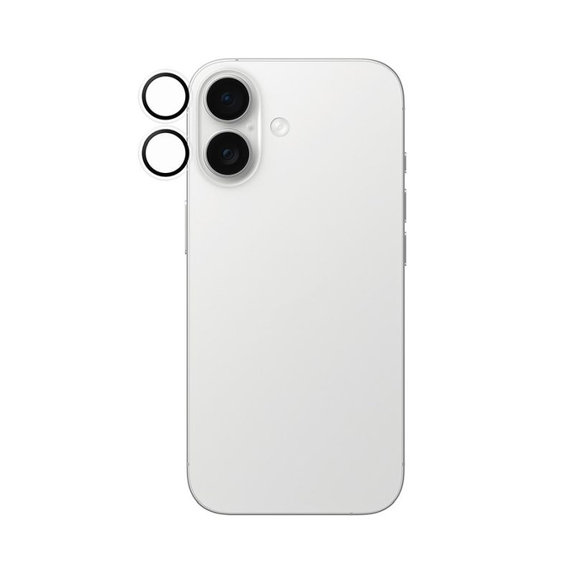 PanzerGlass - Ochranný kryt Objektívu Fotoaparátu Hoops pro iPhone 16, 16 Plus, 17, transparentní