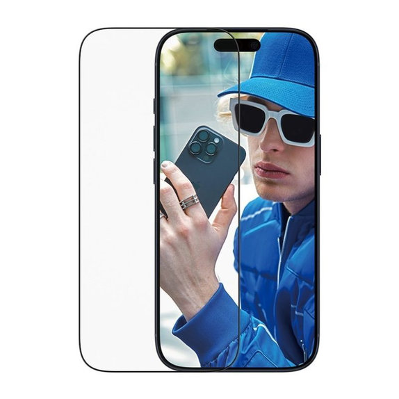 Tvrzené sklo UWF s aplikátorem pro iPhone 17 Pro, Černá, PanzerGlass