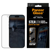 Tvrzené sklo UWF Stealth s Fastfit pro iPhone Air, Černá, PanzerGlass