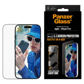 Tvrzené sklo UWF s Fastfit pro iPhone 17 Pro, Černá, PanzerGlass