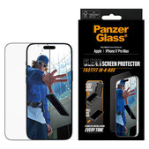 Tvrzené sklo UWF s Fastfit pro iPhone 17 Pro Max, Černá, PanzerGlass