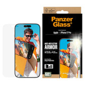 Tvrzené sklo Anti-Reflective s aplikátorem pro iPhone 17 Pro, Černá, PanzerGlass