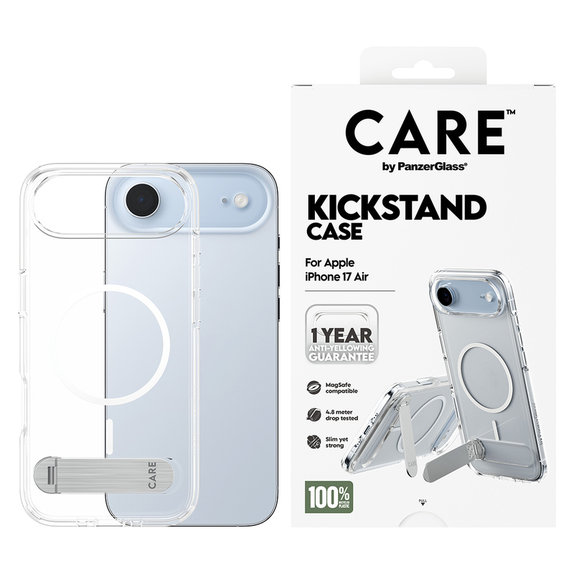 Pouzdro Kickstand pro iPhone Air, Transparentní, PanzerGlass