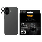 Ochranný kryt objektivu Hoops Ceramic II pro iPhone 17/16 Plus/16, Černá, PanzerGlass