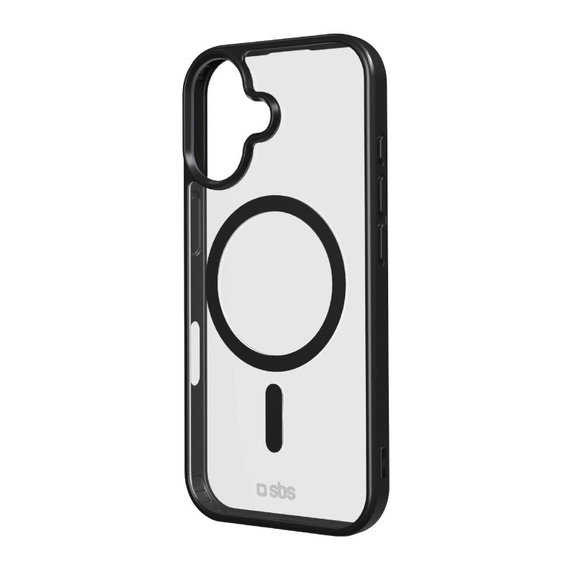SBS - Pouzdro Mag Frame kompatibilní s MagSafe pro iPhone 17, černá