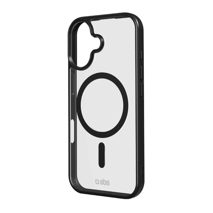 SBS - Pouzdro Mag Frame kompatibilní s MagSafe pro iPhone 17, černá
