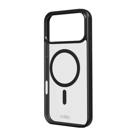 SBS - Pouzdro Mag Frame kompatibilní s MagSafe pro iPhone 17 Pro Max, černá