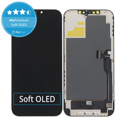 Displej Soft OLED pro iPhone 12 Pro Max - Dotykové sklo + Rám, DIAGNOSTIC
